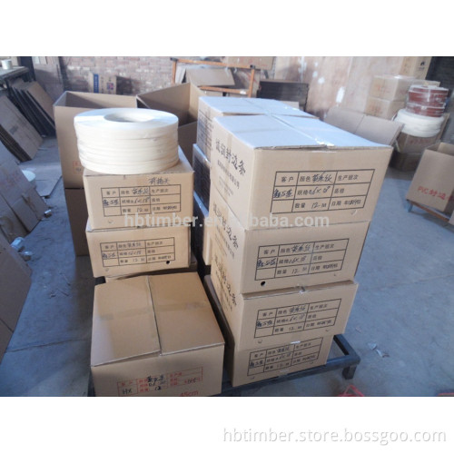 furniture making white color 35mm width 0.6mm thickness high gloss UV pvc edge banding tape